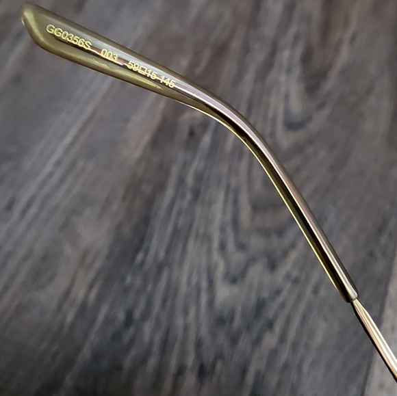 GUCCI | GG0356S 003 - Blue Lens Aviators - Picture 8 of 10